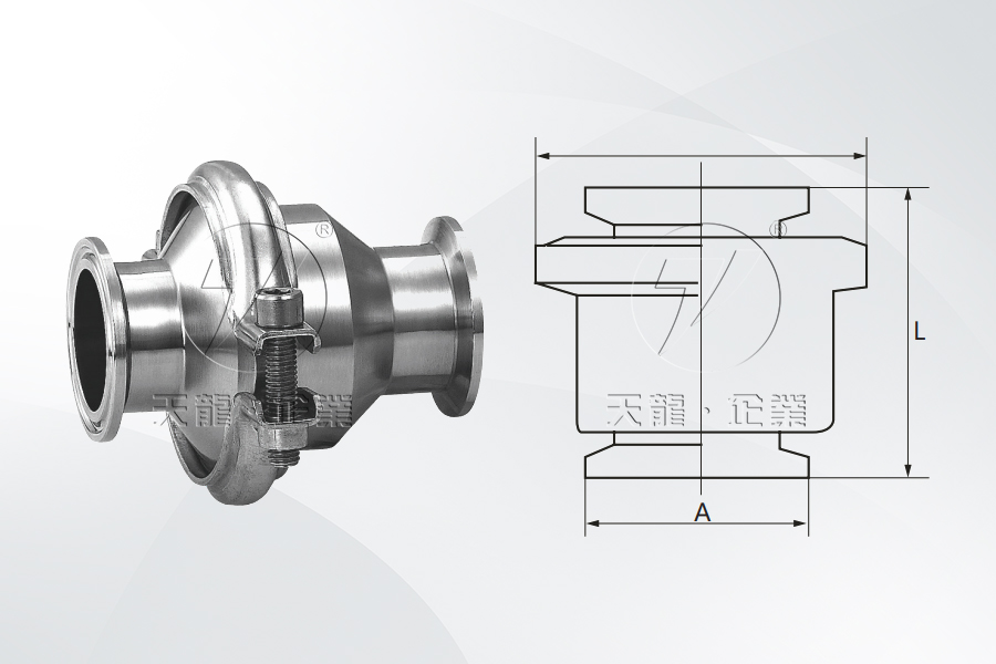 不銹鋼衛(wèi)生級快裝止回閥